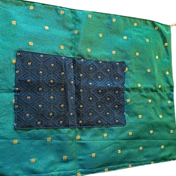 Designer Pooja Aasan|  Morpankhi +Blue Patch| Golden Gonde - Image 4