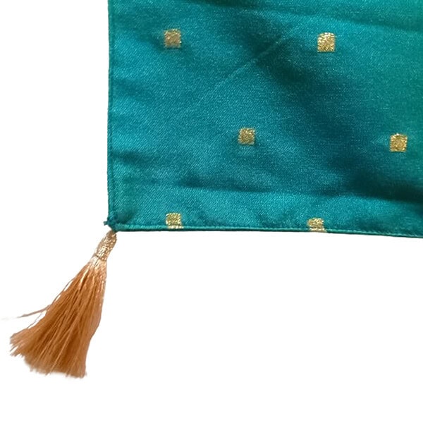 Designer Pooja Aasan|  Morpankhi +Blue Patch| Golden Gonde - Image 5