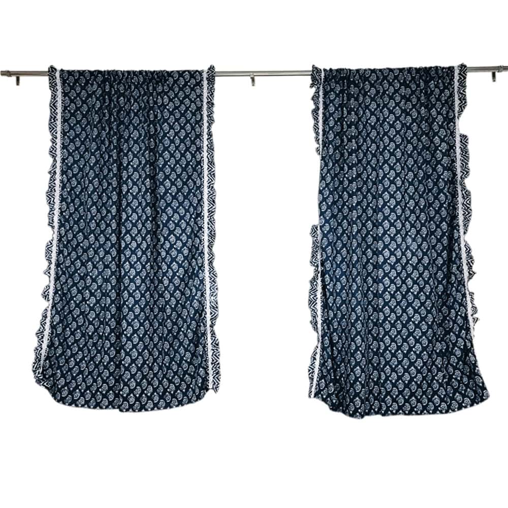 blue curtain