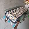 orange ele table runner