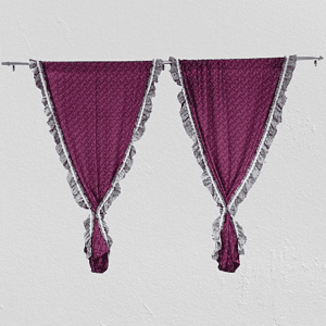 designer Curtain with frills
