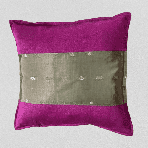 Purple cushion cover