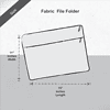 Fabric file folder