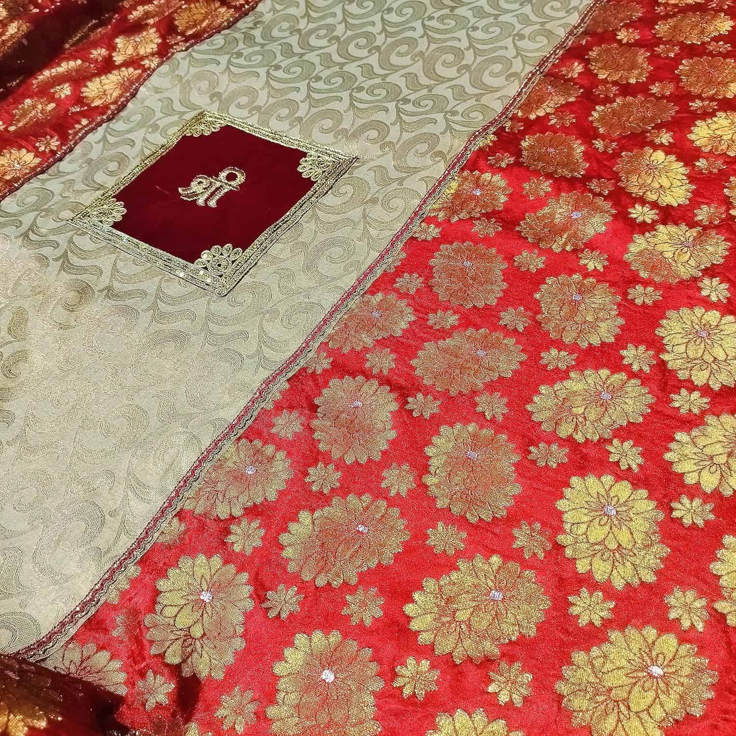 fabric ganpati backdrop