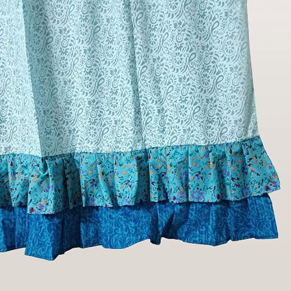 cotton curtains with frills