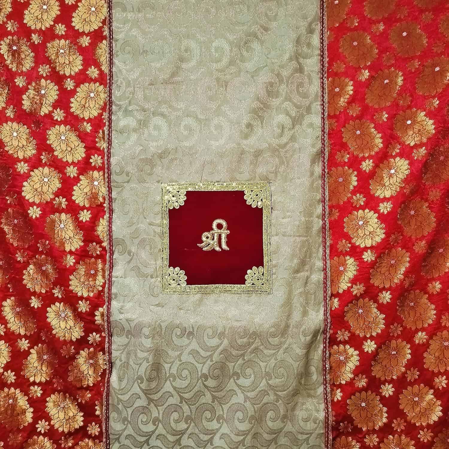 fabric ganpati backdrop