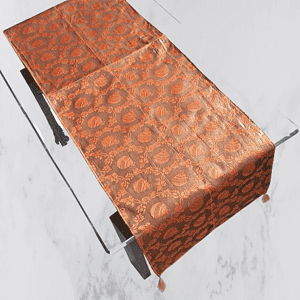 orange table runner