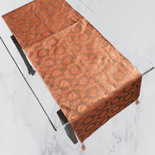 orange table runner