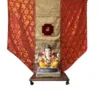 fabric ganpati backdrop