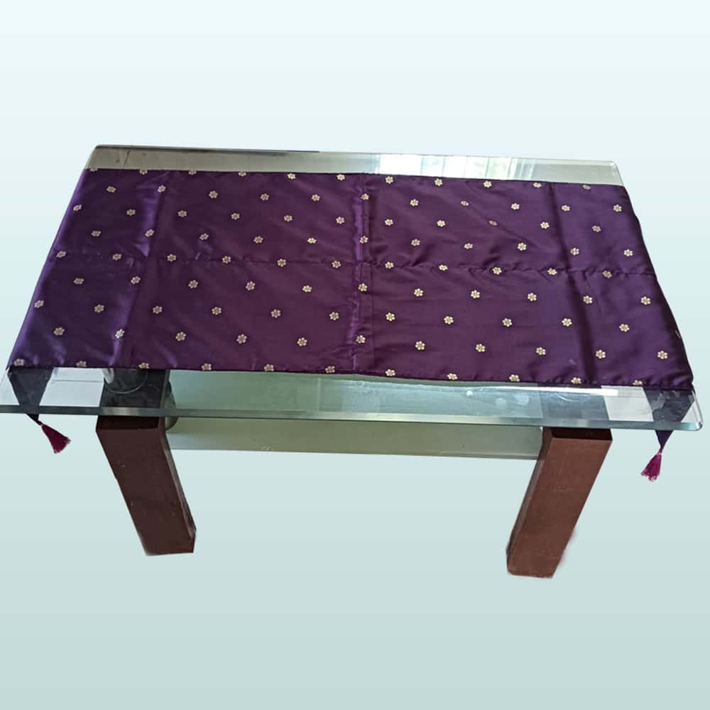 Purple table runner