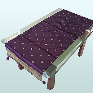 Purple table runner
