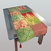 Green & red patch work table runner