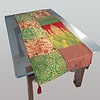 Green & red patch work table runner