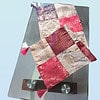 Off white patch work table runner