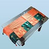 Orange patch work table runner