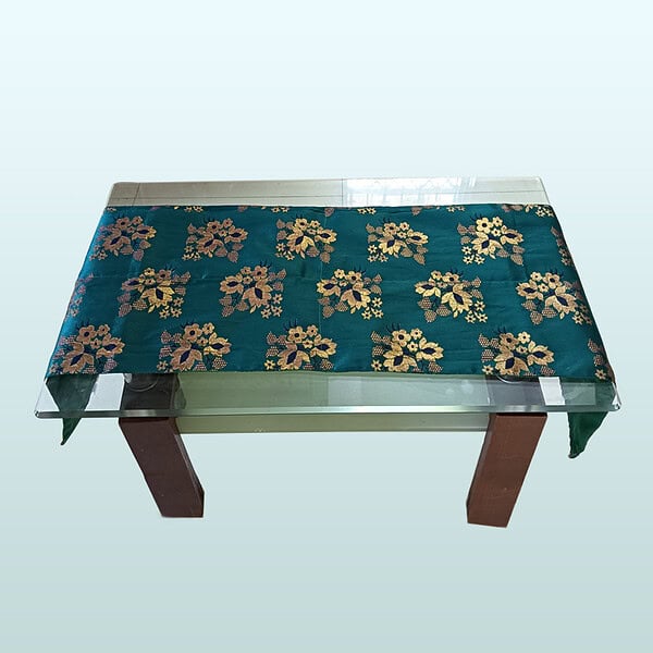 pecock green table runner 1