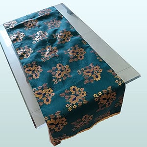 pecock green table runner 1