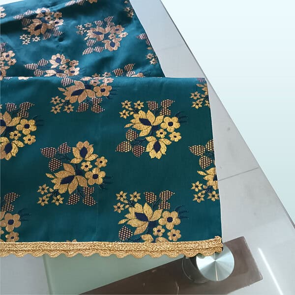 pecock green table runner 1