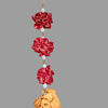 fabric flower wall hanging