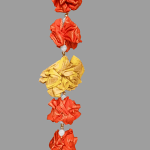 fabric flower wall hanging